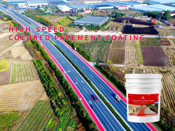 High-speed  colored pavement coating